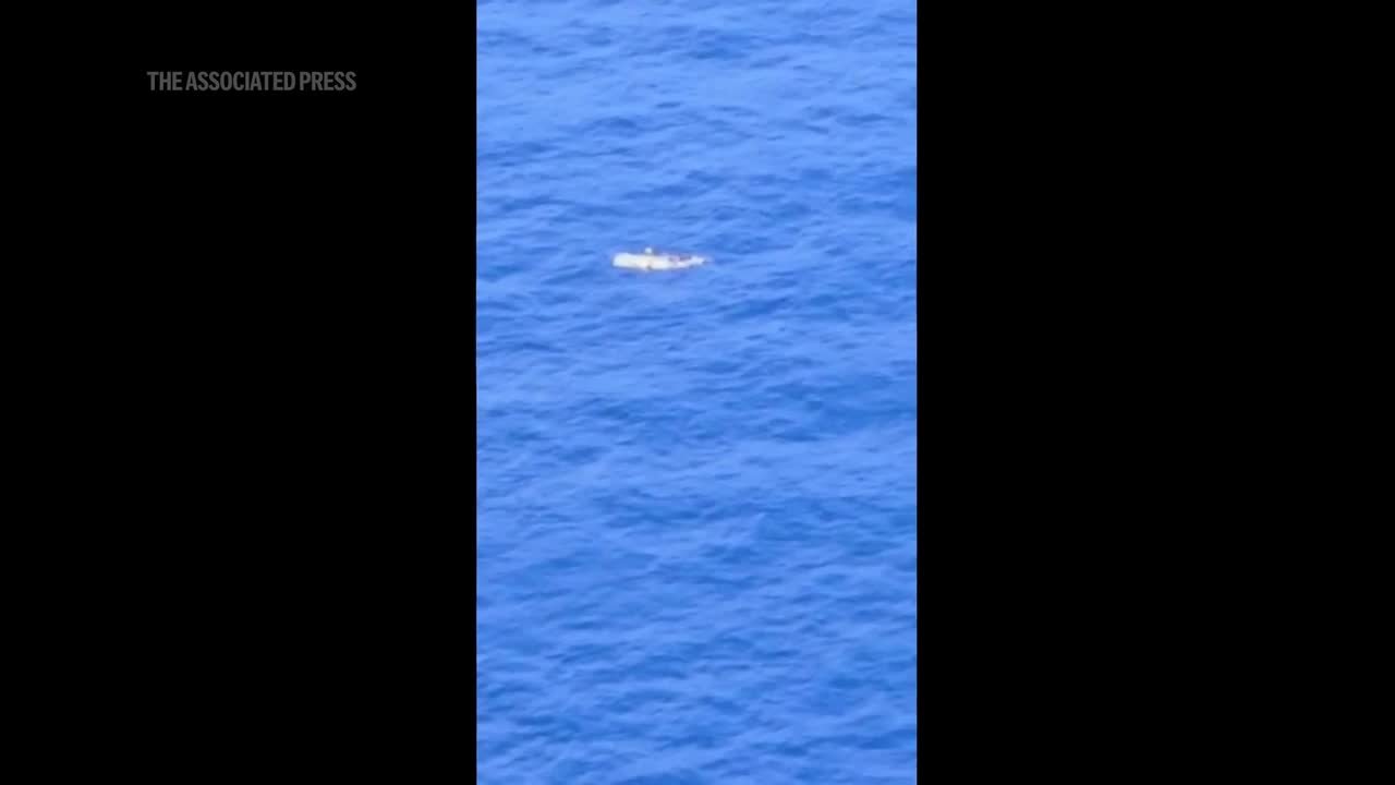 Aerial view of the waters west of Puerto Rico