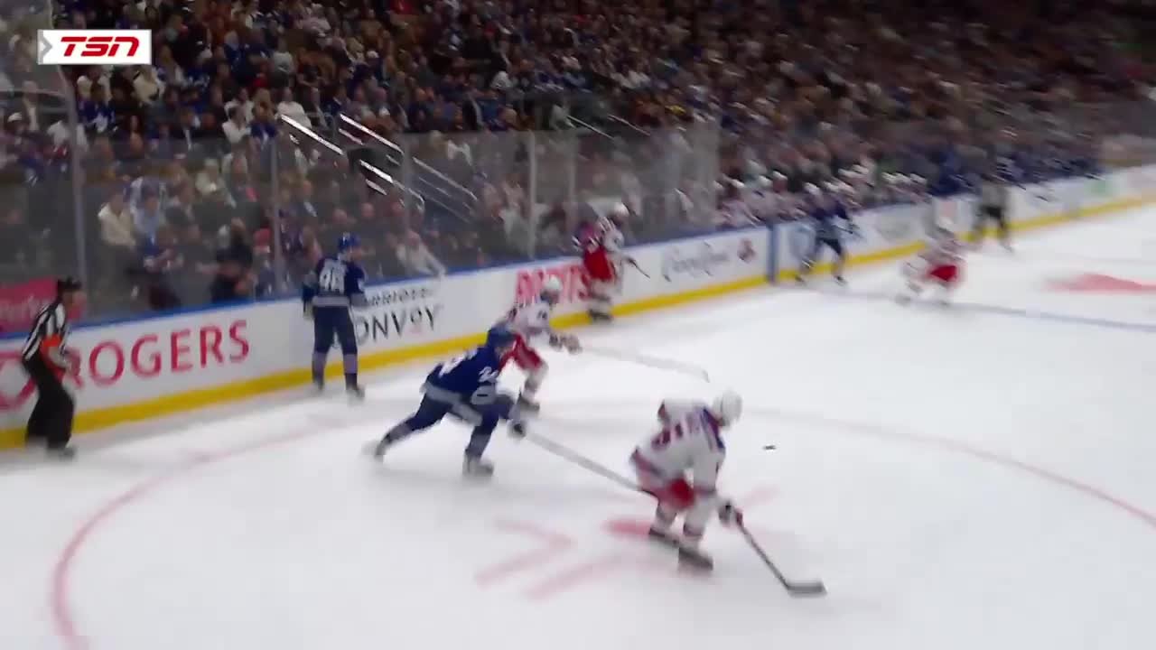 a Spectacular Goalie Save from Toronto Maple Leafs vs. New York Rangers