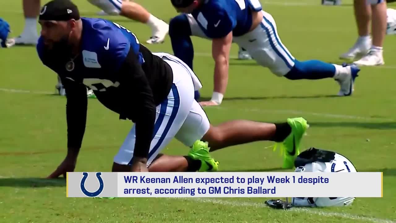 Garafolo: WR Keenan Allen expected to play Week 1 despite DUI arrest per Colts GM Chris Ballard 'GMFB'