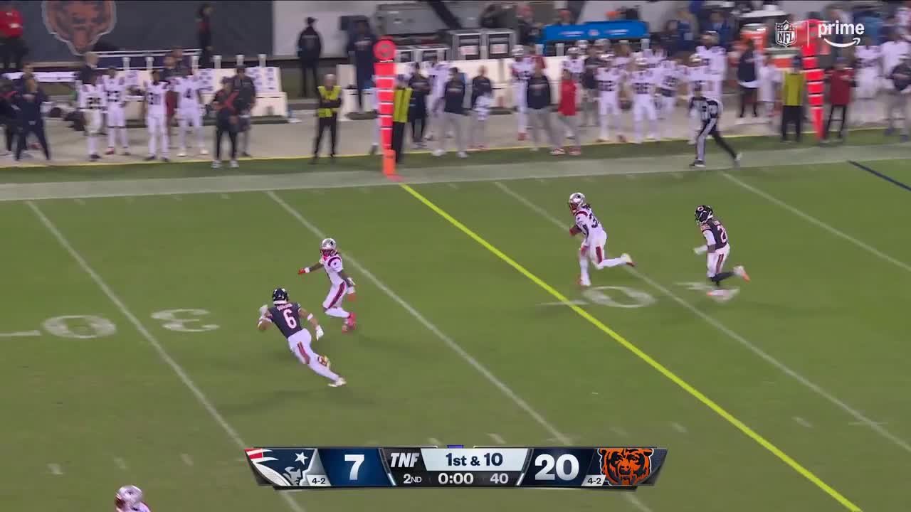 Drake Maye's best plays from 2-TD, 347-yard game vs. Bears Week 7