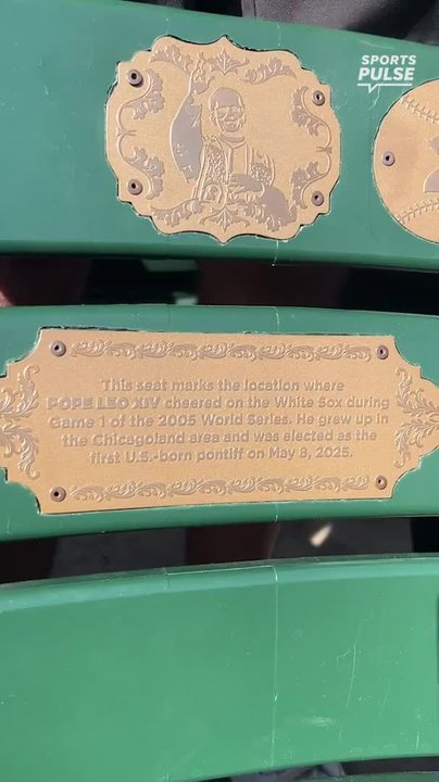 Fan shares White Sox's dedicated seat to Pope Leo XIV