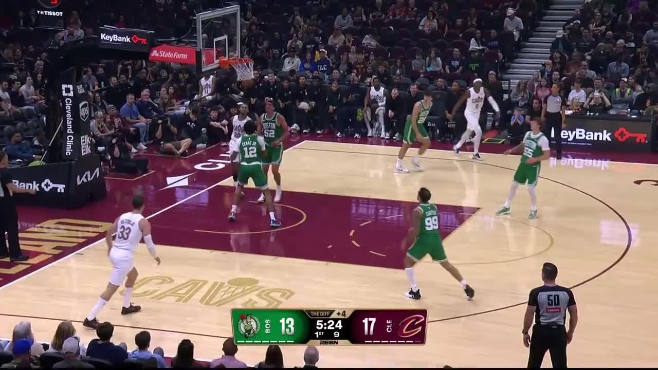 Jaylon Tyson scores and draws the foul