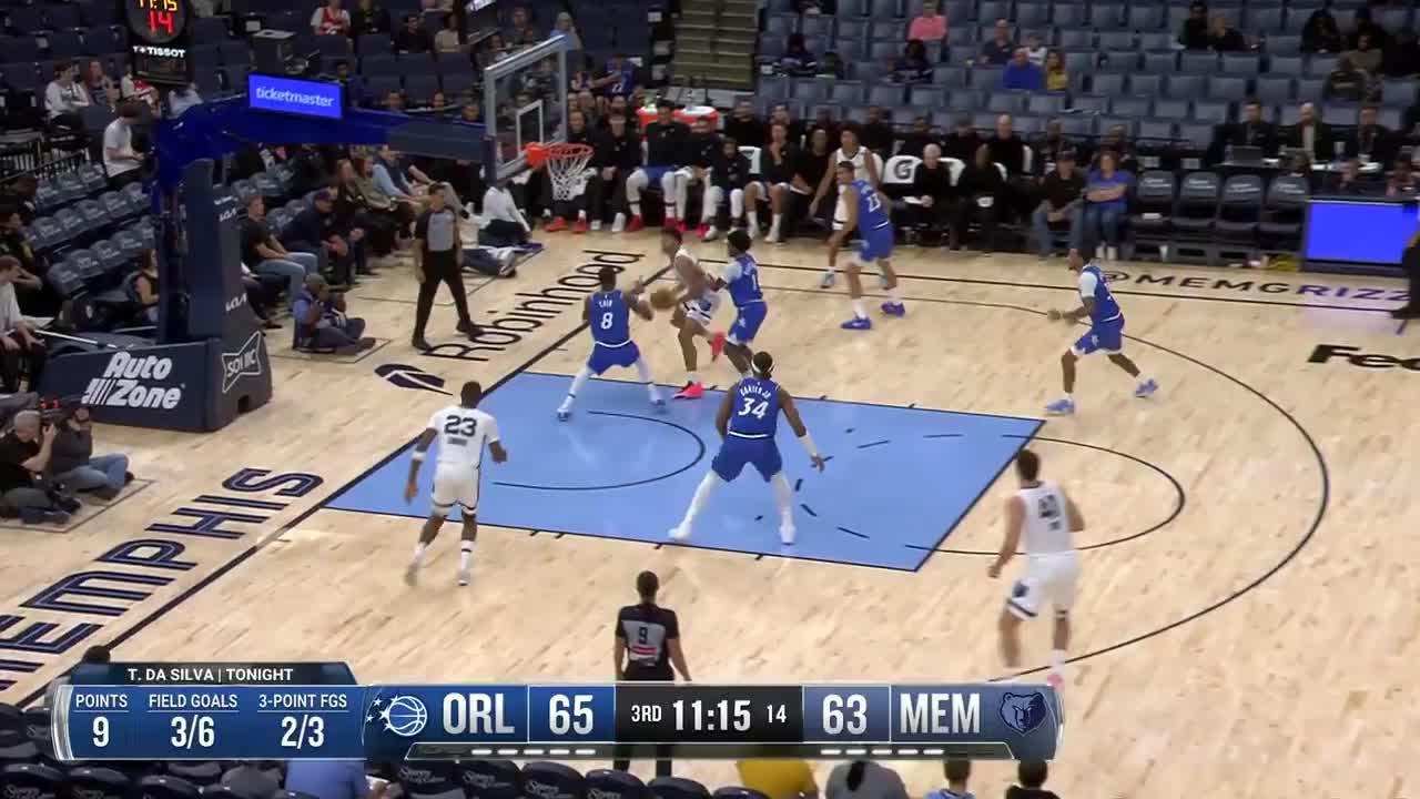 Cedric Coward nails it from behind the arc