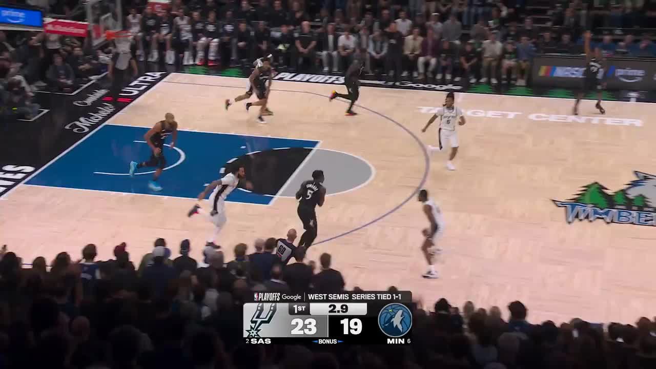 Anthony Edwards with 32 points vs. San Antonio Spurs