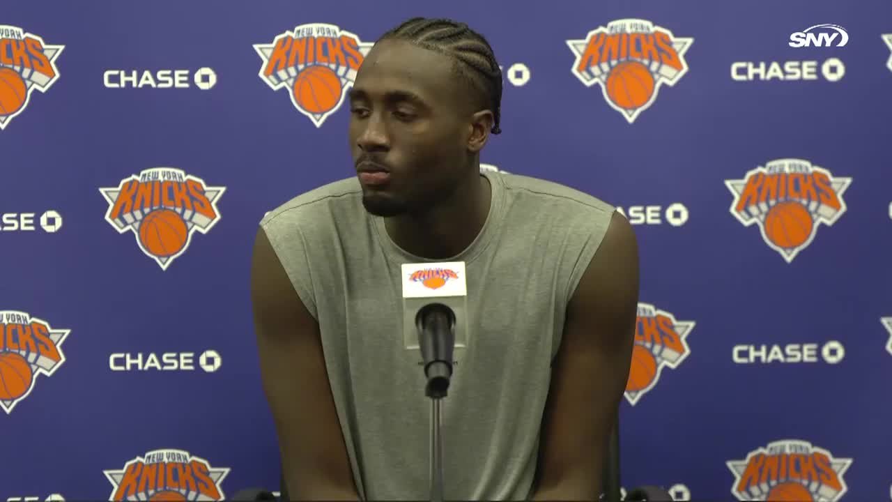 OG Anunoby on mentoring Knicks young players like Mohamed Diawara, who is looking to take the next step in his career