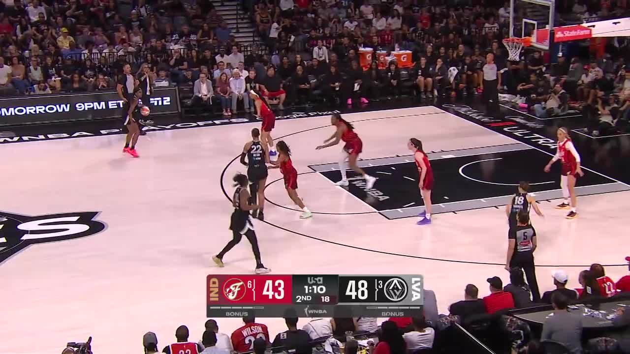 Jackie Young Top Points vs. Indiana Fever