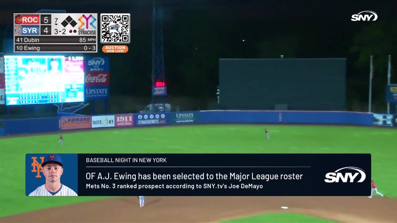 How does A.J. Ewing's Mets call up compare with David Wright's 2004 call up? | Baseball Night in NY