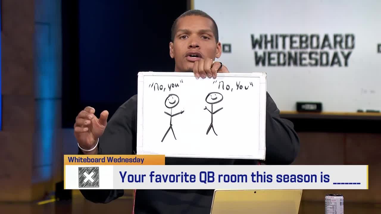 Whiteboard Wednesday: Which QB room is your favorite this season? 'GMFB'
