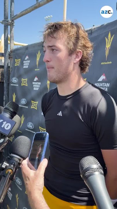 Arizona State quarterback Cutter Boley after winning the starting job