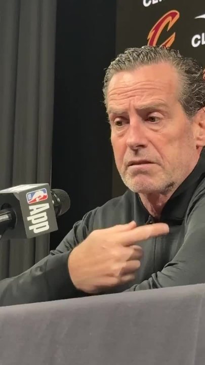 Cavs coach Kenny Atkinson talks after win over Nets in home opener