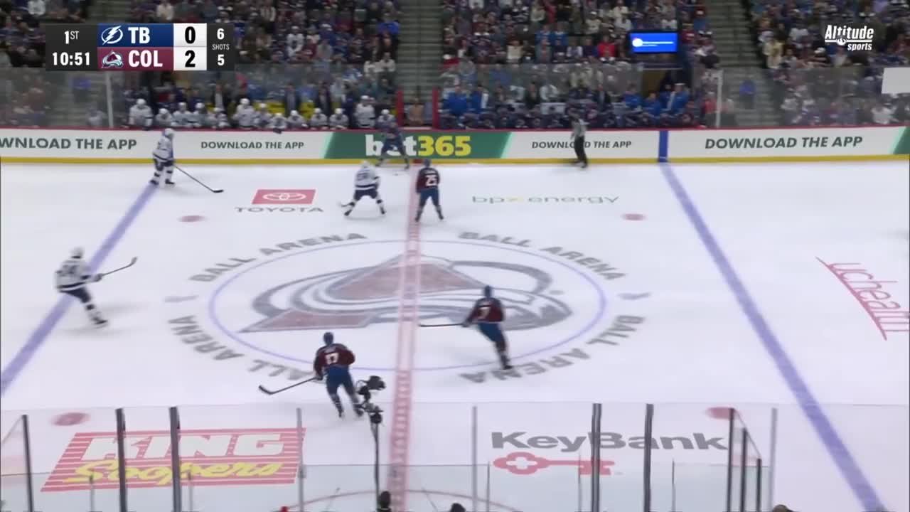 Zemgus Girgensons with a Hit vs. Colorado Avalanche