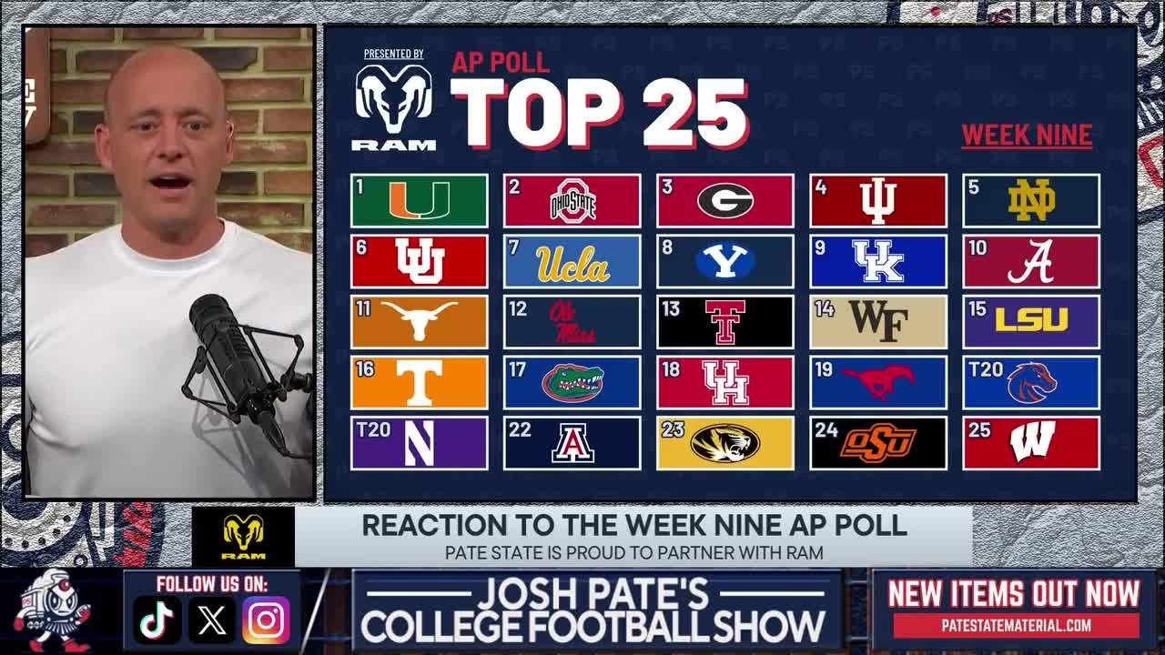 Josh Pate on the Notre Dame ranking problem: 'If they'd be 5, it's a big problem'