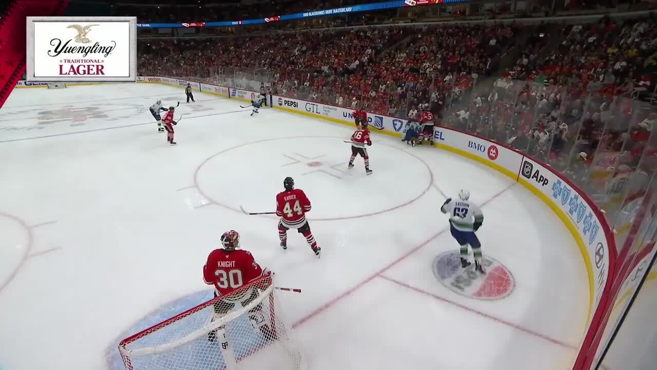 Max Sasson with a Goal vs. Chicago Blackhawks