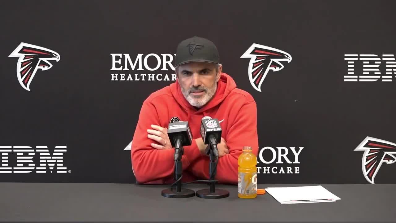 Kevin Stefanski says looking Falcons' are looking for efficiency in the run game