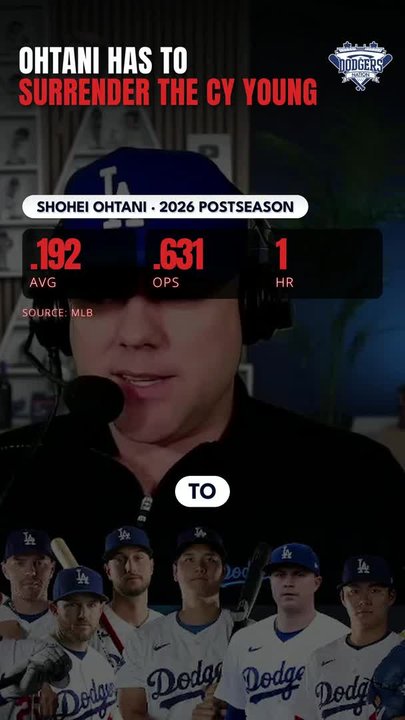 Why Shohei Ohtani needs to surrender his Cy Young hopes for the better of the Dodgers next year!