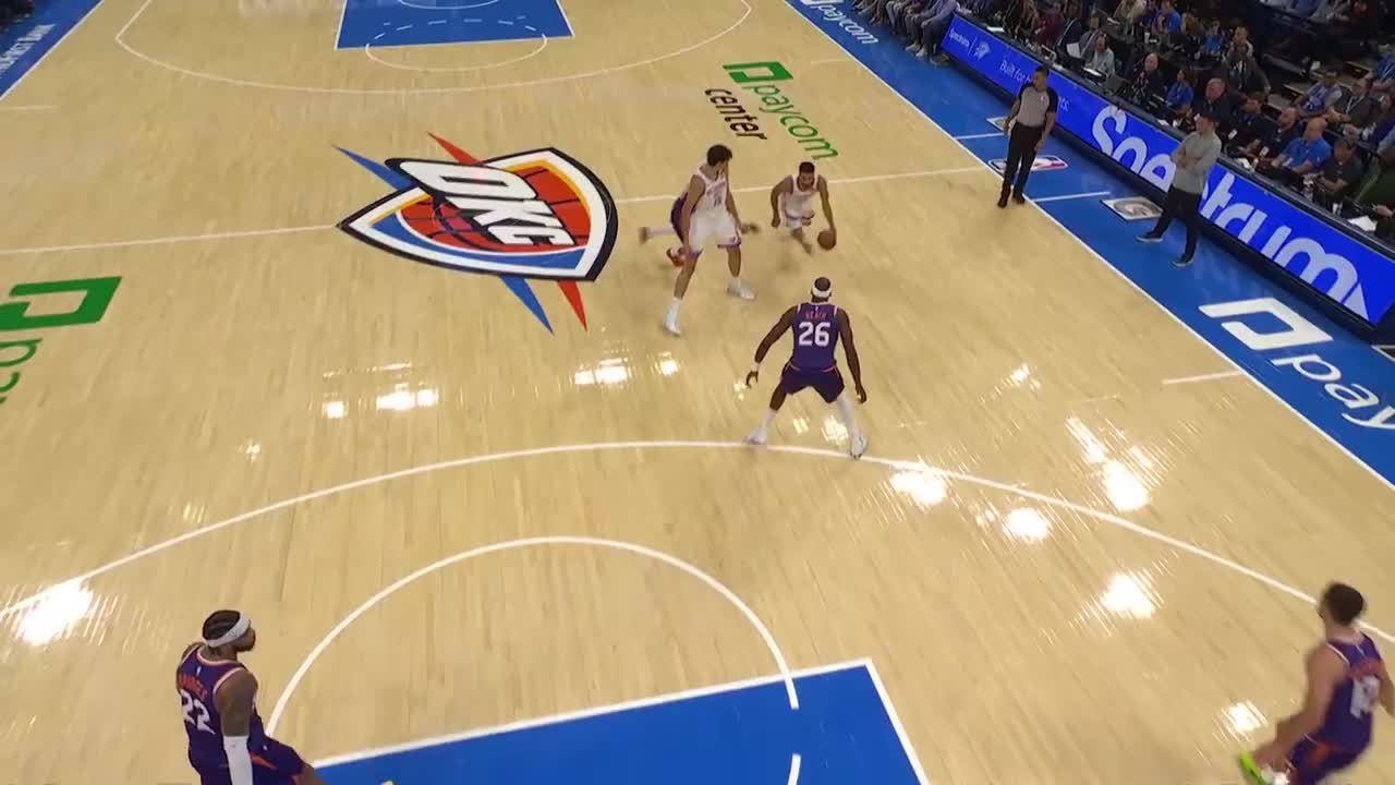 Ajay Mitchell with 30 points vs. Phoenix Suns