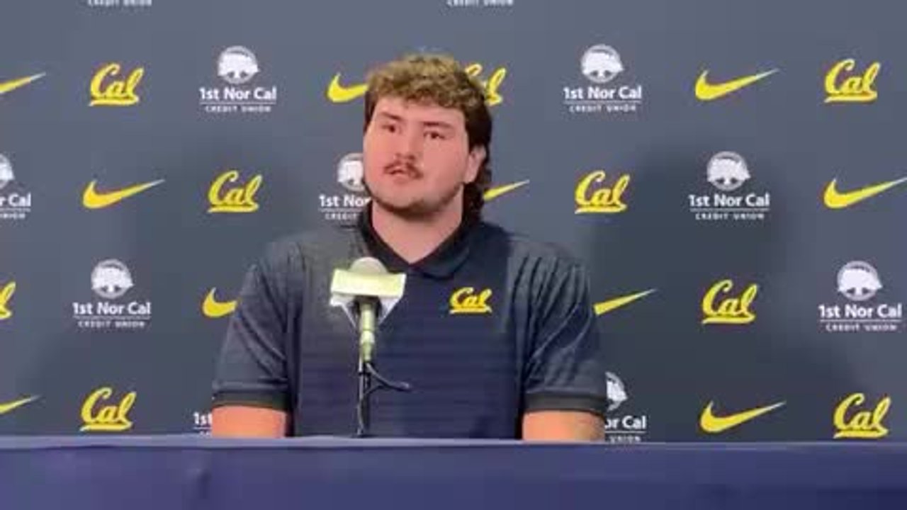 Cal Starting Offensive Tackle Michael Klisiewicz Discusses SMU