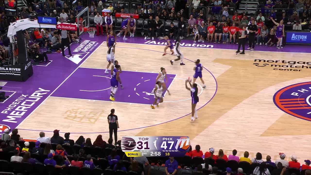Game Recap: Phoenix Mercury 101, Toronto Tempo 69 (08/29/2026)