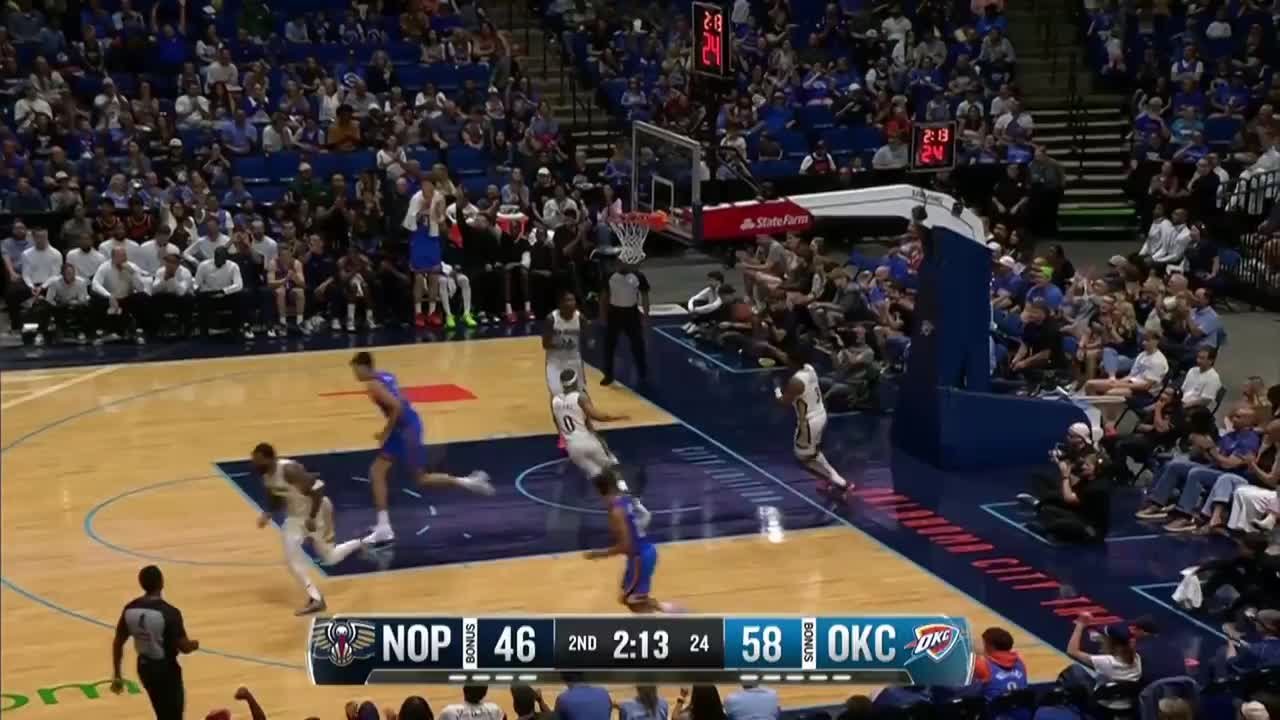 Aday Mara goes up to get it and finishes the oop