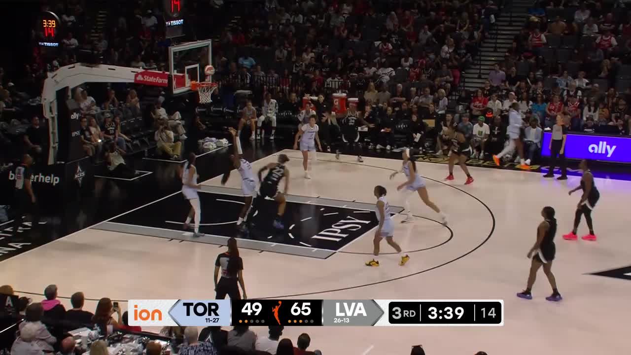 A'ja Wilson Top Points vs. Toronto Tempo