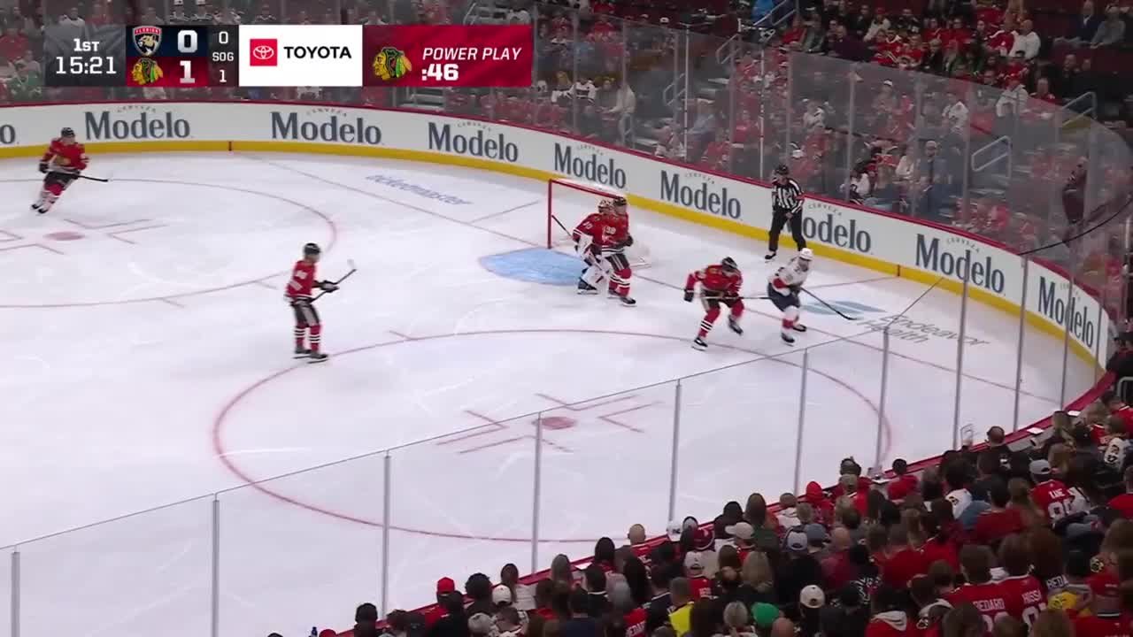 Spencer Knight with a Goalie Save vs. Florida Panthers