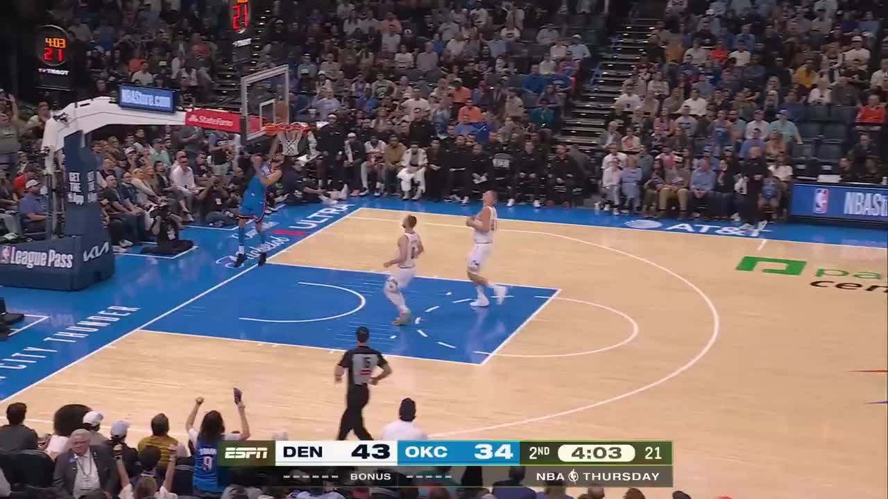 Jaylin Williams with the great assist!