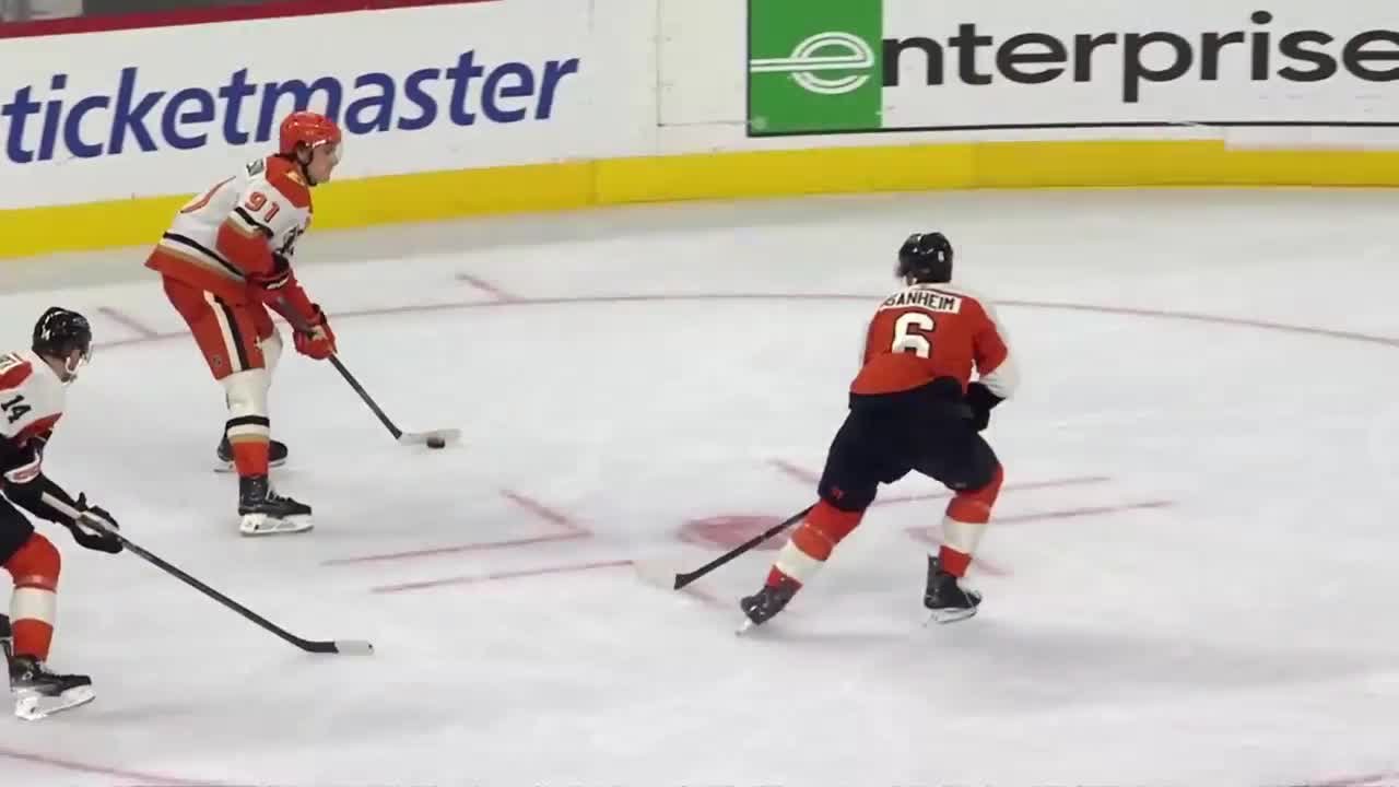 a Spectacular Goalie Save from Philadelphia Flyers vs. Anaheim Ducks