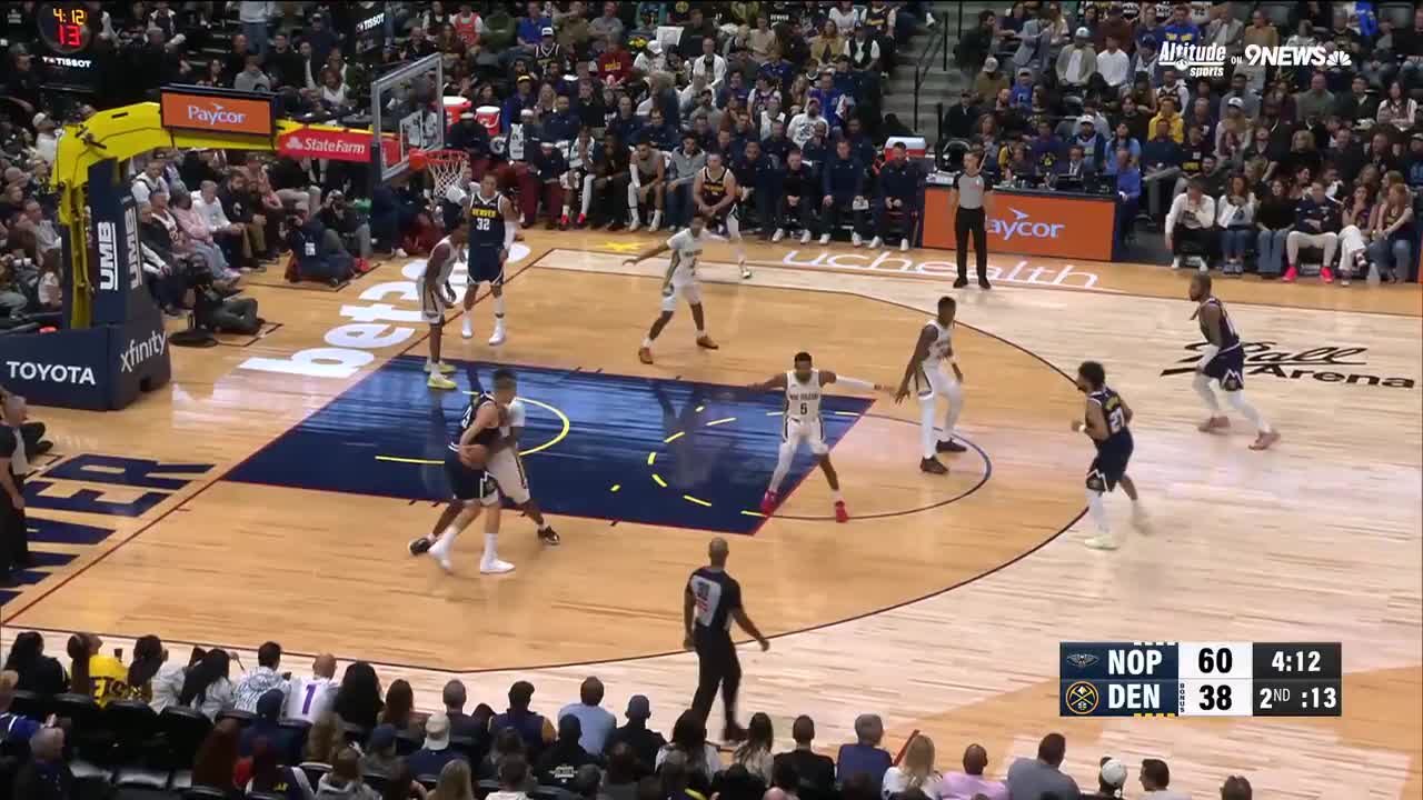 Nikola Jokić with 35 points vs. New Orleans Pelicans