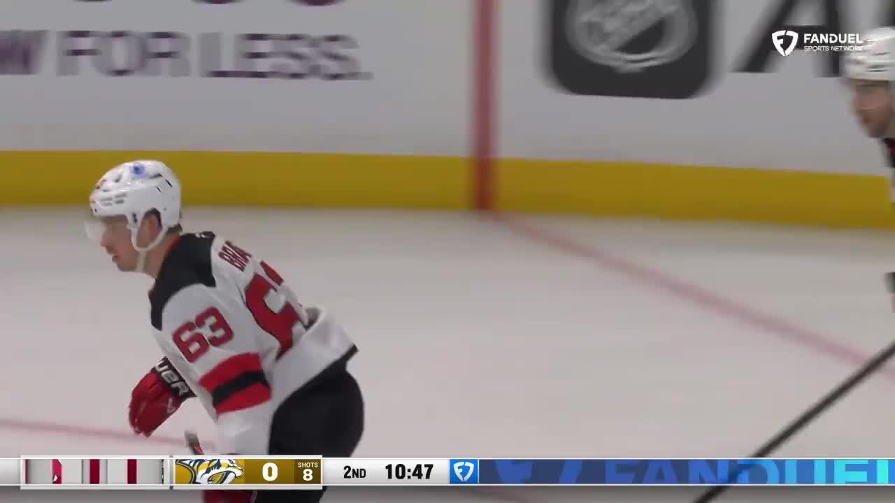 Nico Hischier with a Goal vs. Nashville Predators