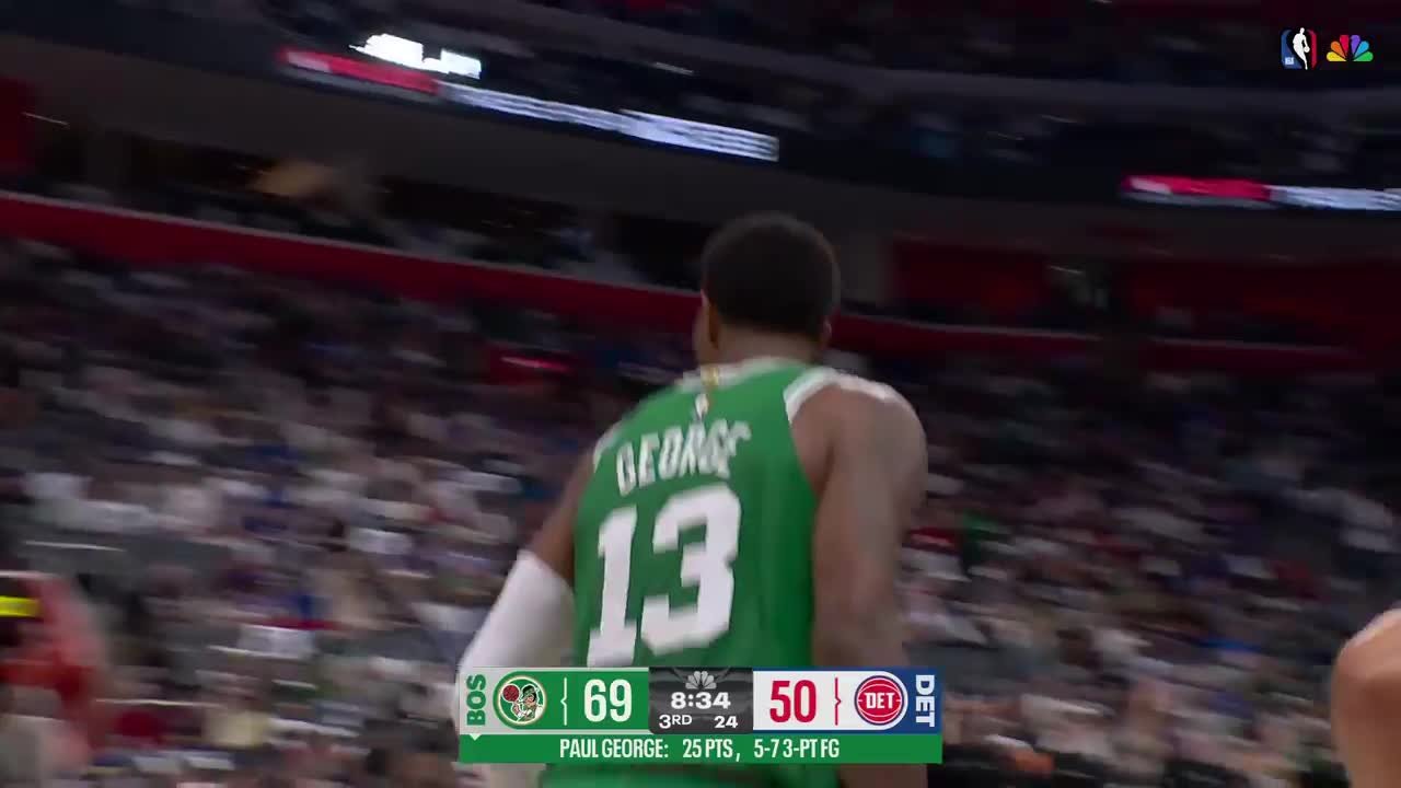 Paul George hits from way downtown