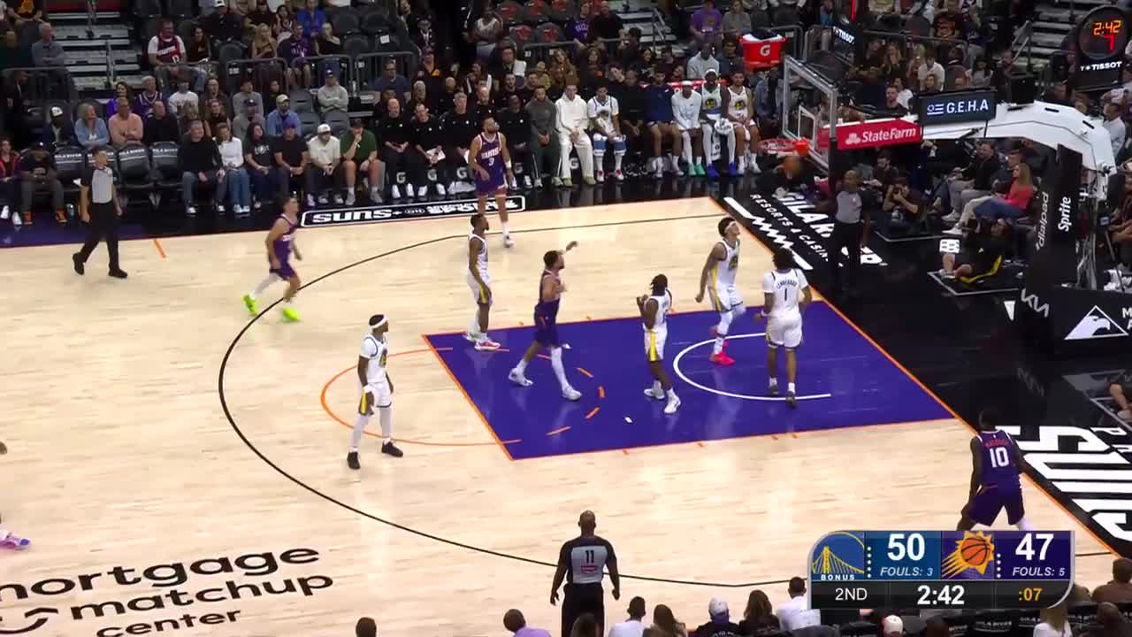 Devin Booker with 43 points vs. Golden State Warriors