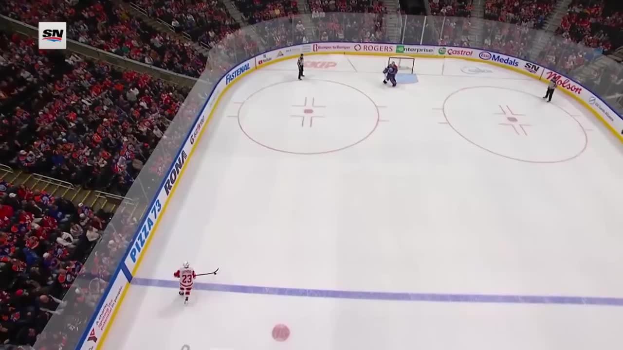 Lucas Raymond with a Shootout Winning Goal vs. Edmonton Oilers