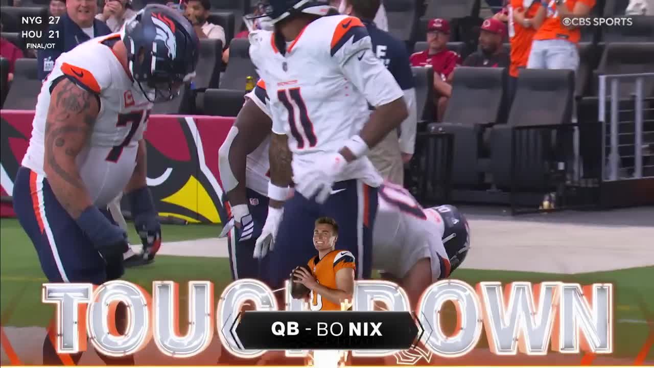 Can't-Miss Play: 62-yard TD run! Bo Nix floors his gas pedal for career-long score vs. Cardinals