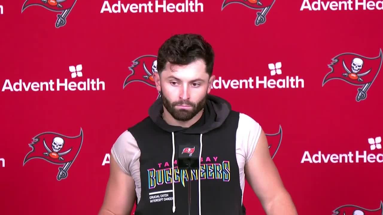 Baker Mayfield talks about the challenges of facing the Falcons' defense