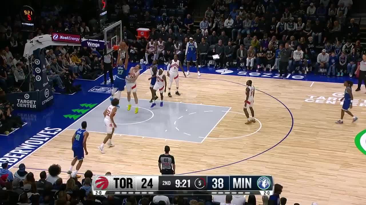 Minnesota Timberwolves vs. Toronto Raptors - Game Highlights