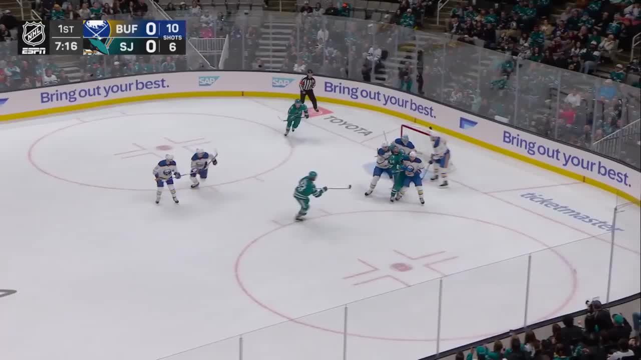 Louis Crevier with a Hit vs. San Jose Sharks