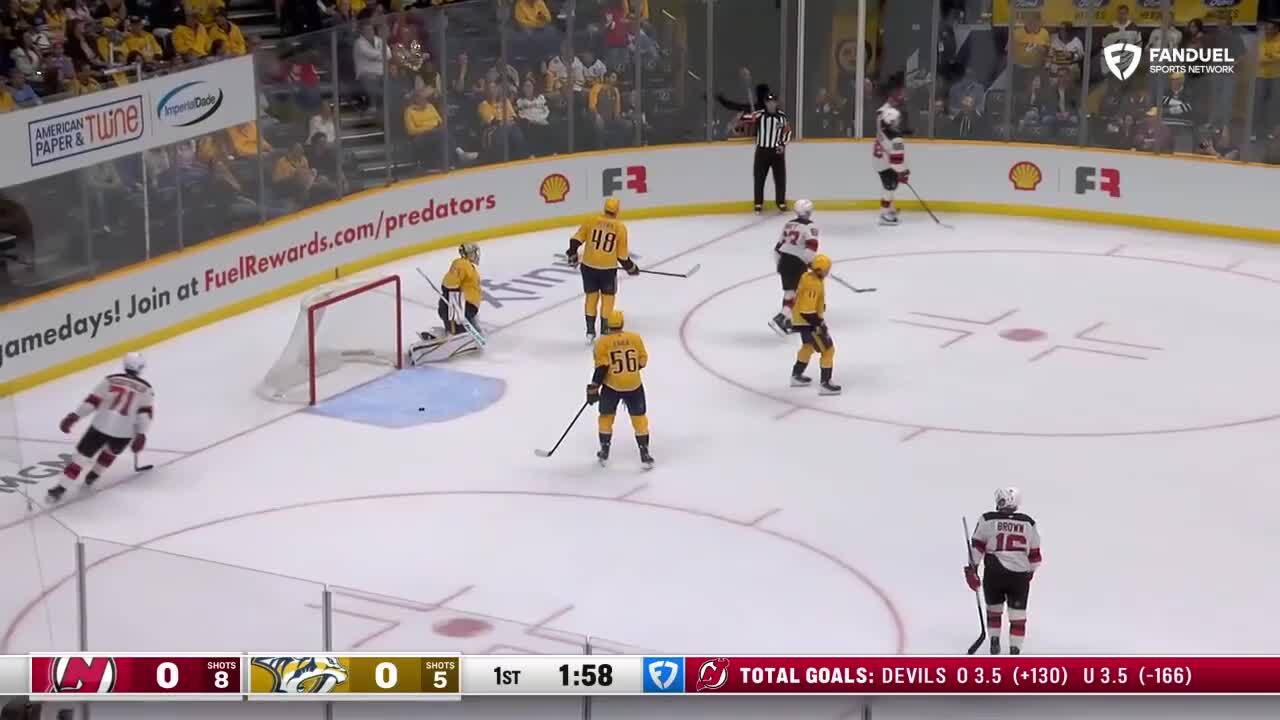 Jesper Bratt with a Goal vs. Nashville Predators