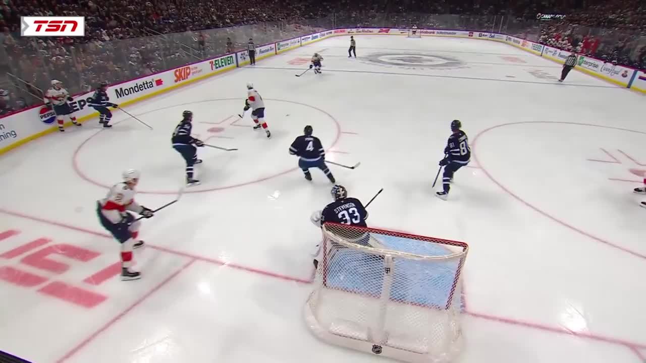 Carter Verhaeghe with a Powerplay Goal vs. Winnipeg Jets