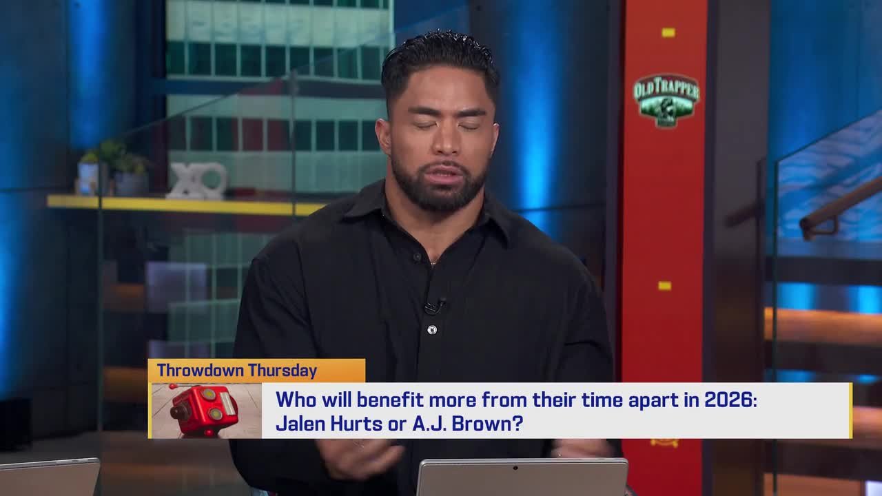 Who will benefit more from their time apart in 2026: Jalen Hurts or A.J. Brown? 'GMFB'