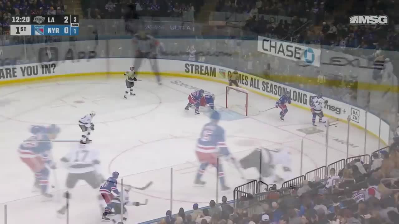 a Spectacular Goalie Save from New York Rangers vs. Los Angeles Kings
