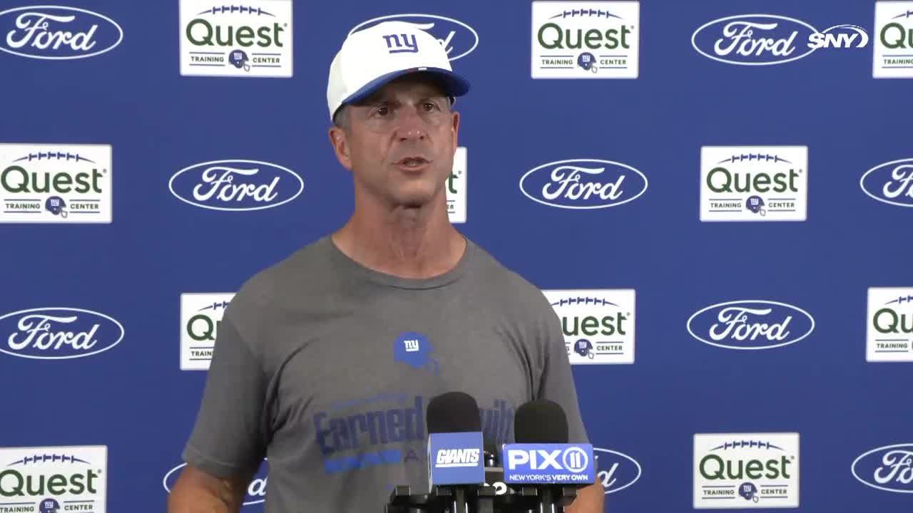 Giants HC John Harbaugh on Malik Nabers' status for Week 1