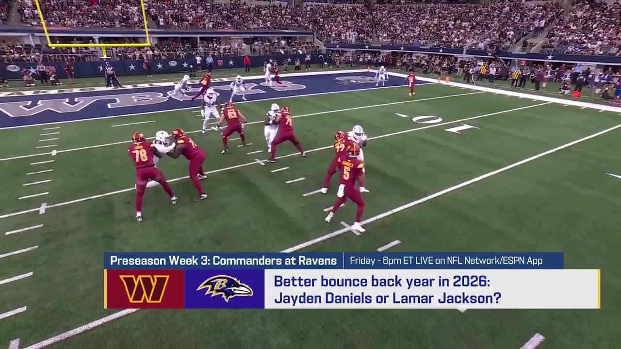 Better bounce back year in 2026: Jayden Daniels or Lamar Jackson? 'GMFB'