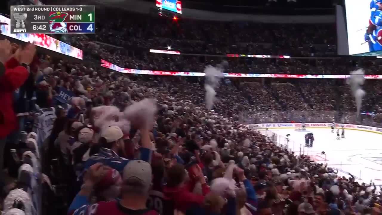 Nathan MacKinnon with a Powerplay Goal vs. Minnesota Wild