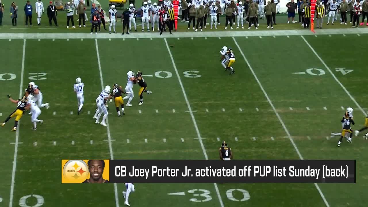 Steelers CB Joey Porter Jr. activated off of PUP list Sunday 