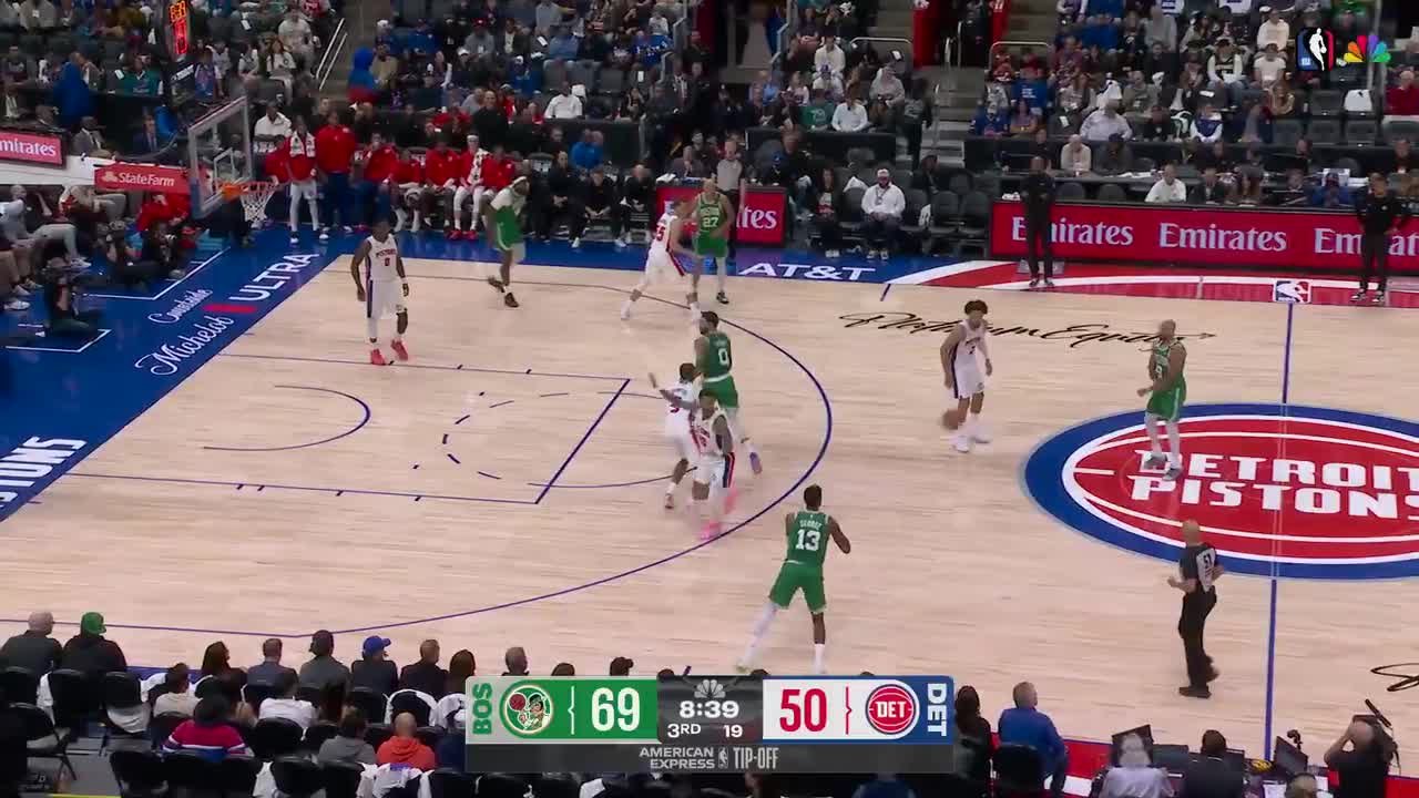 Paul George with 38 points vs. Detroit Pistons