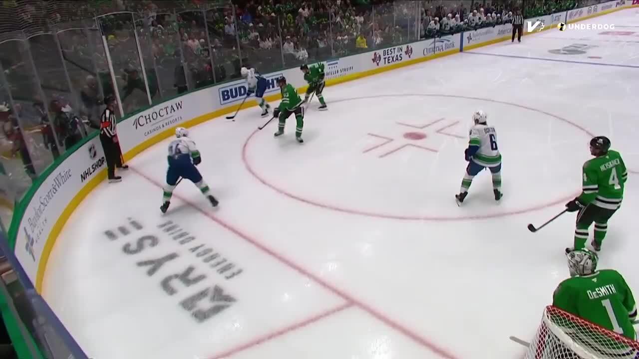 Brock Boeser with a Powerplay Goal vs. Dallas Stars