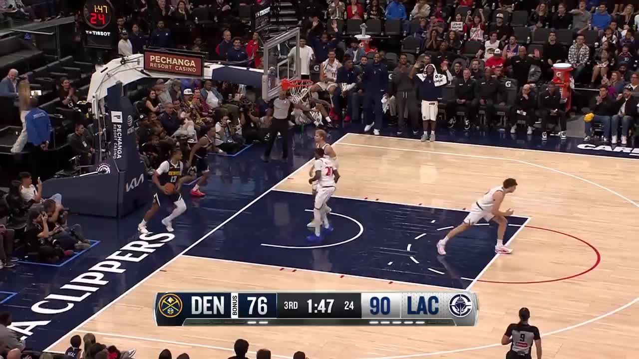 Blake Wesley hammers it home