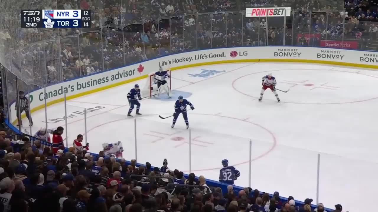 Eeli Tolvanen with a Hit vs. Toronto Maple Leafs