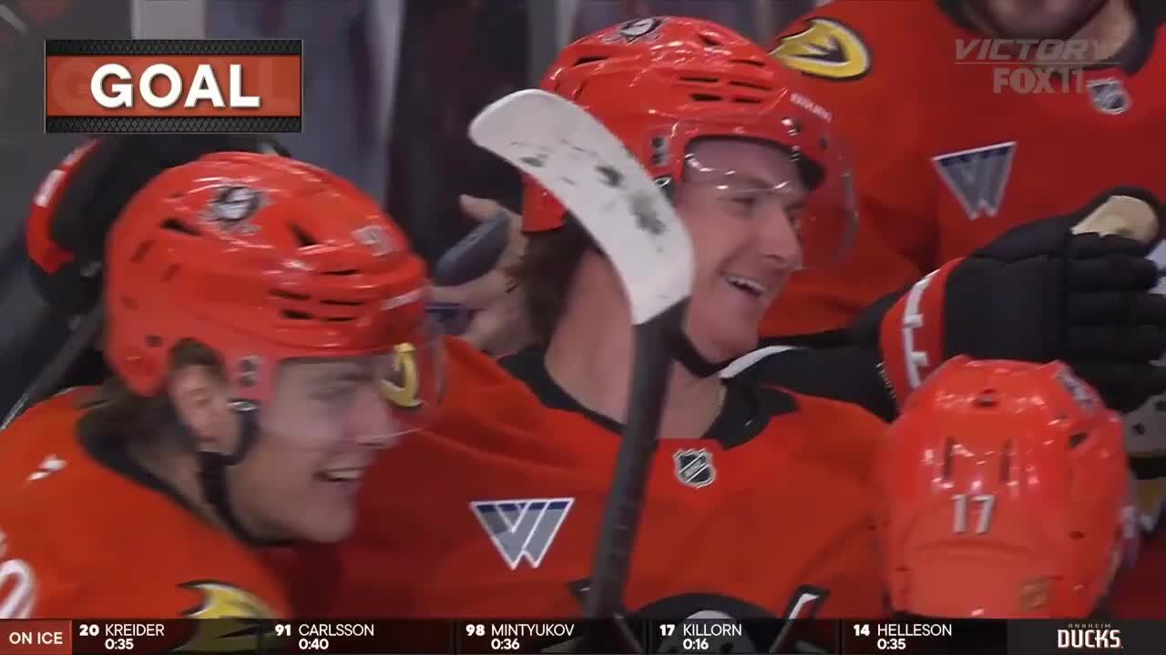 Drew Helleson with a Goal vs. Pittsburgh Penguins
