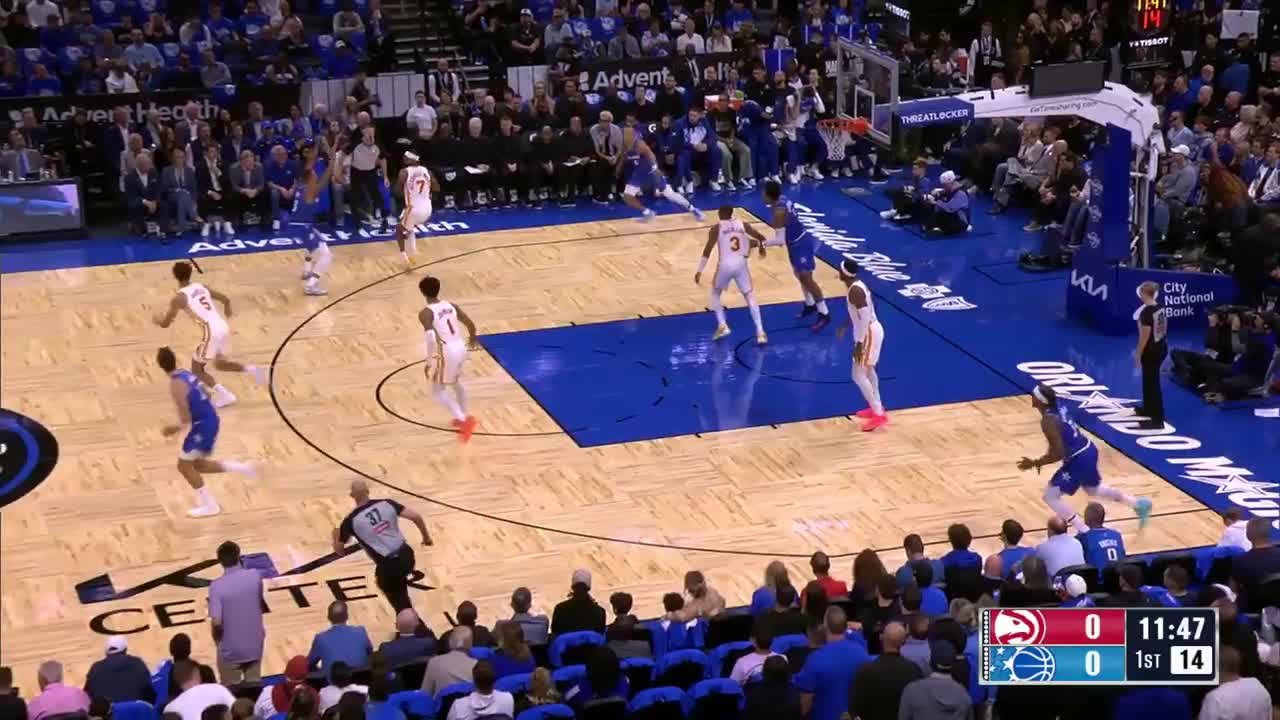 Jalen Johnson slams home the alley-oop